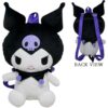 Fast Forward Plush Backpack, Black, Large - Image 2