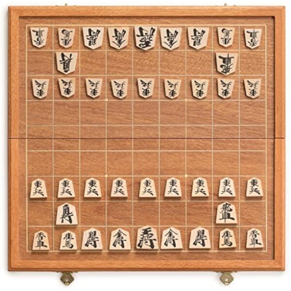 YMI Folding Wooden Shogi Japanese Chess Game Set with Traditional Koma Playing Pieces - 12.7 Inches - Image 5