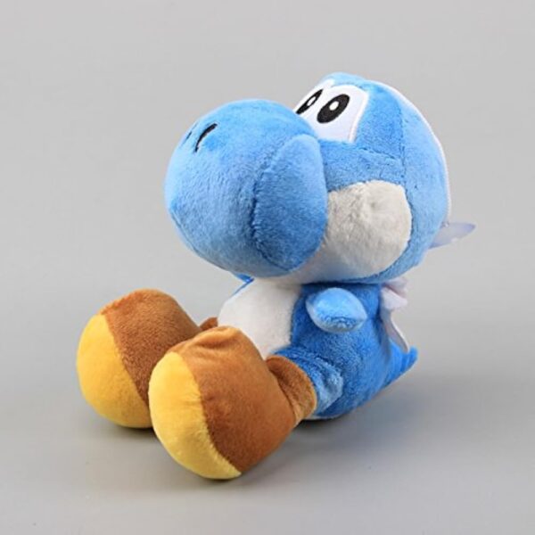 uiuoutoy Blue Yoshi Plush Toy Stuffed Animal Doll 6" - Image 4