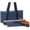 YMI American Mahjong Game Set, Sapphire with Blue Soft Case - All-in-One Racks with Pushers, Wright Patterson Scoring Coins, Dice, & Wind Indicator - Image 4