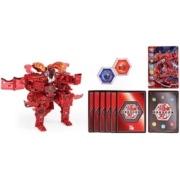 Bakugan GeoForge Dragonoid, 7-in-1 Includes Exclusive True Metal Dragonoid and 6 Geogan Collectibles, Kids Toys for Boys - Image 4