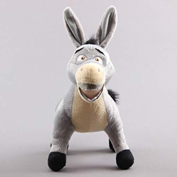 uiuoutoy The Donkey Plush Toy Stuffed Animal Soft Doll 12'' Grey - Image 3