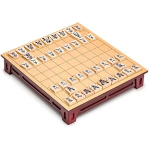 YMI Shogi Japanese Chess Game Set - Wooden Board with Drawers and Traditional Koma Playing Pieces