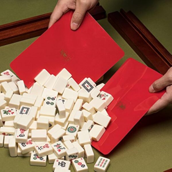 YMI Mahjong Tile Mixer (Shuffler) - Red - Set of 2 - Image 3