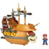 Super Mario Deluxe Bowser's Air Ship Playset with Mario Action Figure – Authentic in-Game Sounds & Spinning Propellers