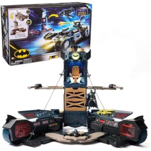 DC Comics Batman, Ultimate Transforming Batmobile Playset, 2-in-1 Playset with Exclusive Figure and Glider, Lights, Sounds, Kids Toys for Boys and Girls 4 and Up