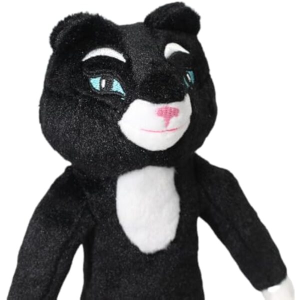 uiuoutoy New Cartoon Black Cat Plush Toy Soft Paws Stuffed Animal Doll 12'' - Image 6
