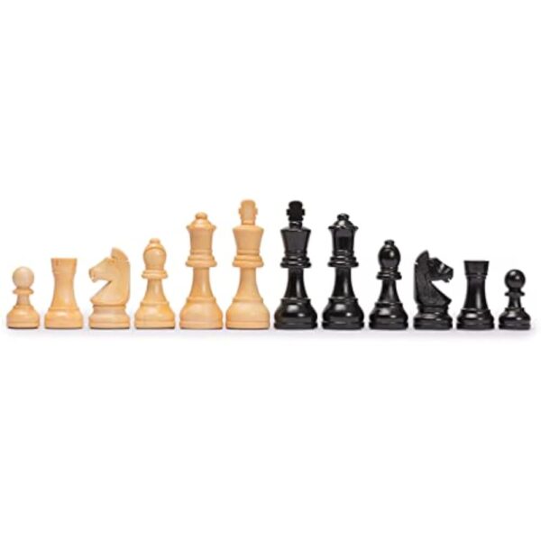 Husaria Staunton Tournament No. 6 Chessmen with 2 Extra Queens and Wooden Box, 3.8-inch Kings - Image 2