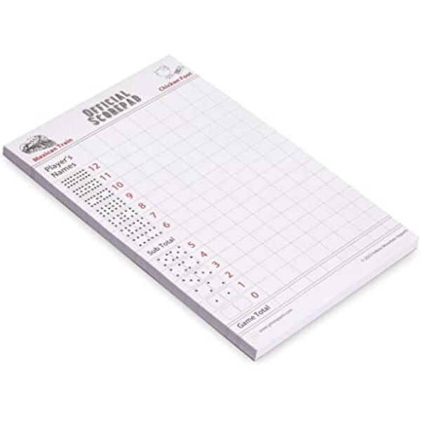 YMI Mexican Train and Chicken Foot Dominoes Scorepad/Scoring Sheets (8.2 x 5.5 Inches) - 60 Sheets - Image 3