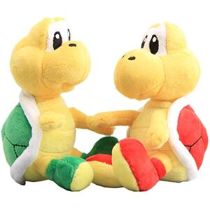 uiuoutoy Green & Red Koopa Troopa Plush 6'' Set of 2 pcs