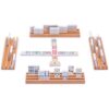 YMI 91 Tiles Double 12 Dominoes (Pips/Dots) Game Set with Wooden Case and 4 Racks - Image 4
