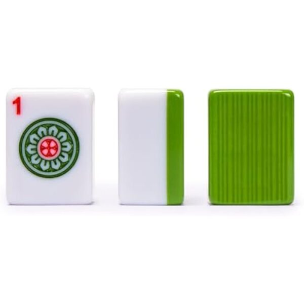 YMI "Bamboo Oasis Chinese Mahjong Set with 146 Small Tiles and Red Vinyl Case — for Chinese Style Gameplay Only [「竹林綠洲」中國麻將] - Image 5