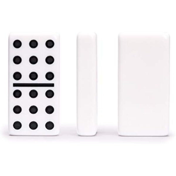 YMI Chicken Foot Complete Game Set with Double 9 Dominoes, Wooden Case, Hub, and Scorepad - Image 6