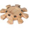 YMI Mexican Train Complete Set with Double 12 Dominoes (Pips/Dots), Wooden Hub, Die Cast Train Markers, and Scorepad - Image 4