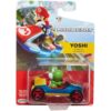 Mario Kart Jakks Nintendo Yoshi in Blue Mach 8 Vehicle 2.5 inch Figure