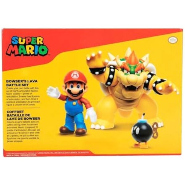 Super Mario 3 and 5 Inch Diorama World Of Nintendo - Bowser Diorama Set - Image 6