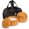 YMI Double Convex Melamine Go Game Stones Set with Bamboo Bowls - Size 33 (9 millimeters)