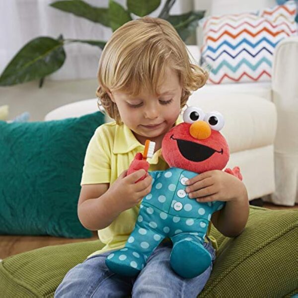 Sesame Street Elmo 12-inch Plush, Sings The Brushy Brush Song, Toy for Kids Ages 18 Months and Up - Image 3