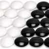 YMI Double Convex Melamine Go Game Stones Set with Jujube Bowls - Size 33 (9 millimeters) - Image 6