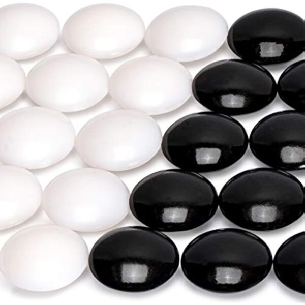YMI Double Convex Melamine Go Game Stones Set with Jujube Bowls - Size 33 (9 millimeters) - Image 6