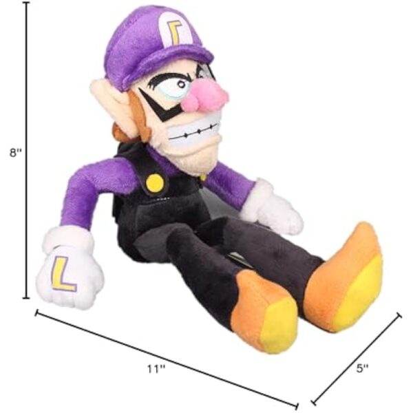 uiuoutoy Waluigi Plush Toy Stuffed Doll 11'' - Image 3