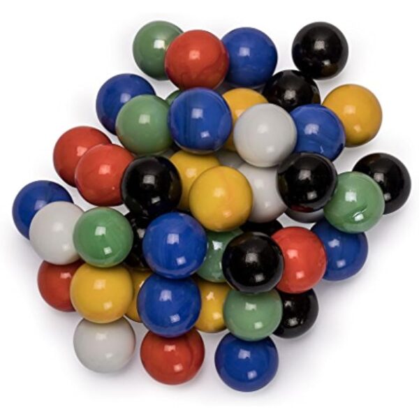 YMI 60 Pieces Chinese Checkers Marbles Set with Solid Colors - 16 Millimeters - Image 5