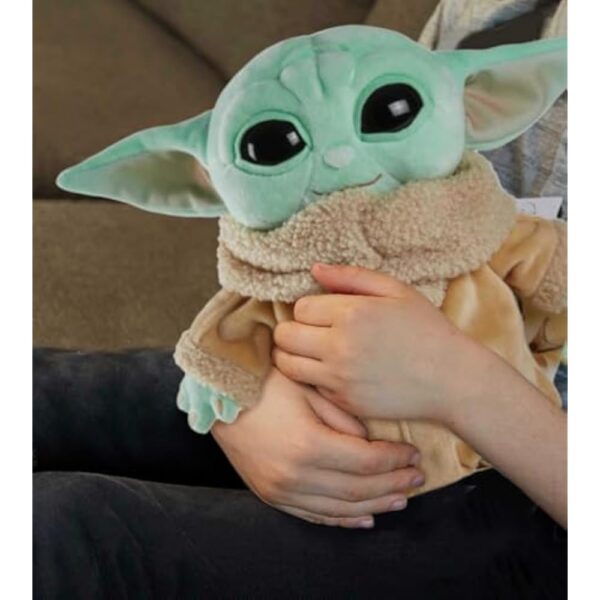 Mattel Star Wars Grogu Plush Toy, 8-inch Character Figure from Star Wars The Mandalorian, Soft Doll in Classic Look - Image 2