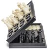 YMI Large 2-in-1 Travel Magnetic Chess & Checkers Board Game Set - 14 Inches - Folding, Portable, Multi-Game Set