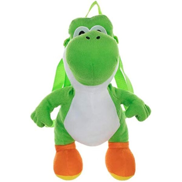Seven Times Six Nintendo Super Mario Bros Yoshi 3D Plush Character Backpack - Image 2