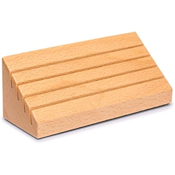 YMI Standard-Size Solid Beechwood Playing Card Holders/Racks - Set of 2 Card Organizers - Image 2