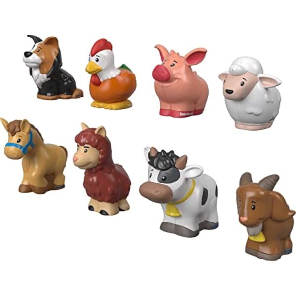 Fisher-Price Little People Toddler Toys Farm Animal Friends 8-Piece Figure Set for Pretend Play Ages 1+ Years - Image 3