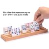 YMI Premium Beechwood Domino Racks/Trays (10-Inch) - Set of 4 - Domino Holders for Mexican Train, Chickenfoot and Other Domino Games - Image 2
