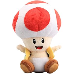 uiuoutoy Red Toad Plush 7''