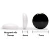 YMI Large Magnetic 19x19 Go Game Set Board (14.6-Inch) with Single Convex Stones - Folding, Portable, and Travel Ready Set - Image 4