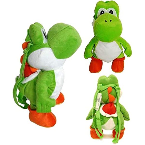Nintendo Mario Brothers Yoshi Large Backpack Plush, Multi-colored - Image 4