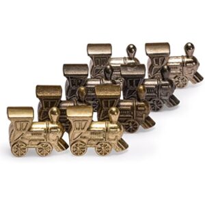 YMI Metal Die-Cast Mexican Train Domino Train Markers - Set of 8