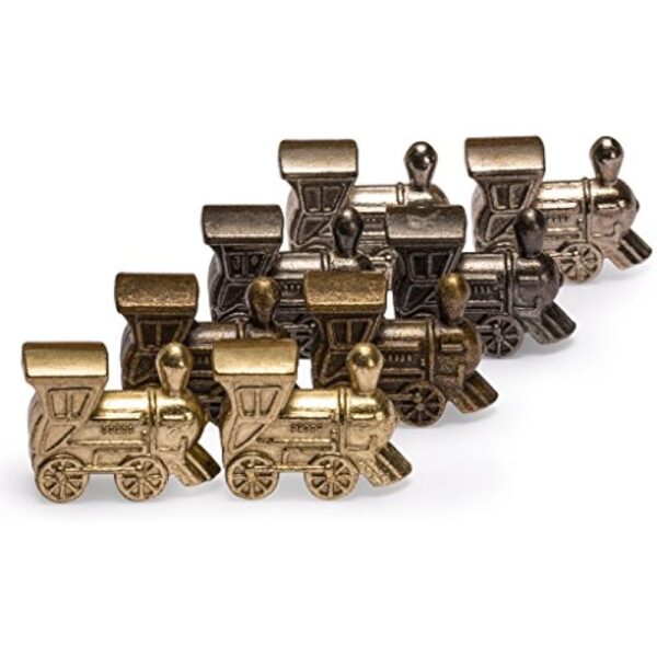 YMI Metal Die-Cast Mexican Train Domino Train Markers - Set of 8