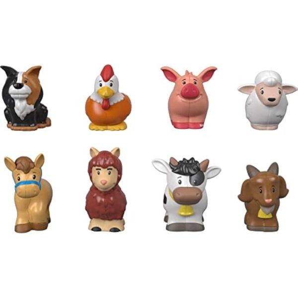 Fisher-Price Little People Toddler Toys Farm Animal Friends 8-Piece Figure Set for Pretend Play Ages 1+ Years - Image 4