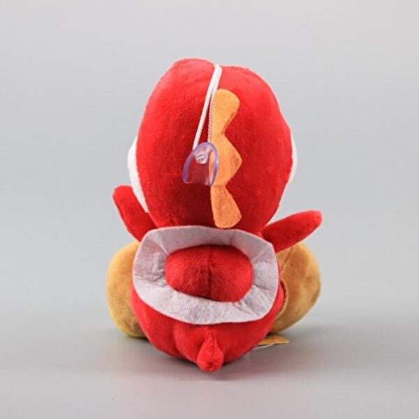 uiuoutoy Red Yoshi Plush Toy Stuffed Animal Doll 6" - Image 6