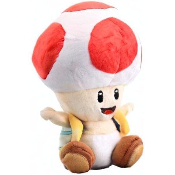 uiuoutoy Red Toad Plush 7'' - Image 5
