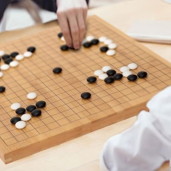 YMI Bamboo 0.8-Inch Reversible 19x19/13x13 Go Game Set Board with Double Convex Yunzi Stones and Jujube Wood Bowls - Classic Strategy Board Game (Baduk/Weiqi) - Image 2