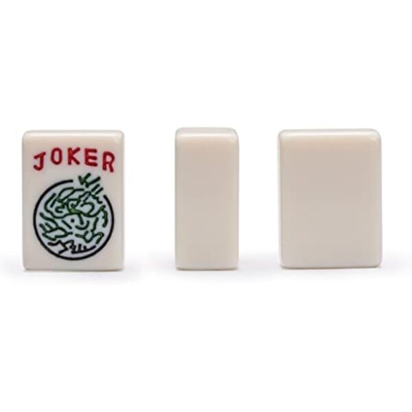 YMI American Mahjong Game Set, Sapphire with Blue Soft Case - All-in-One Racks with Pushers, Wright Patterson Scoring Coins, Dice, & Wind Indicator - Image 6