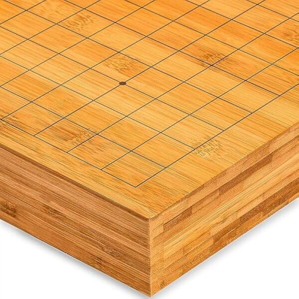 YMI Bamboo 2-Inch Reversible 19x19 / 13x13 Go Game Set Board with 9.2mm Double Convex Yunzi Stones and Bamboo Bowls - Classic Strategy Board Game (Baduk/Weiqi) - Image 5