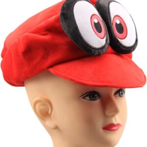 uiuoutoy Odyssey Cappy Hat Cosplay Red Plush