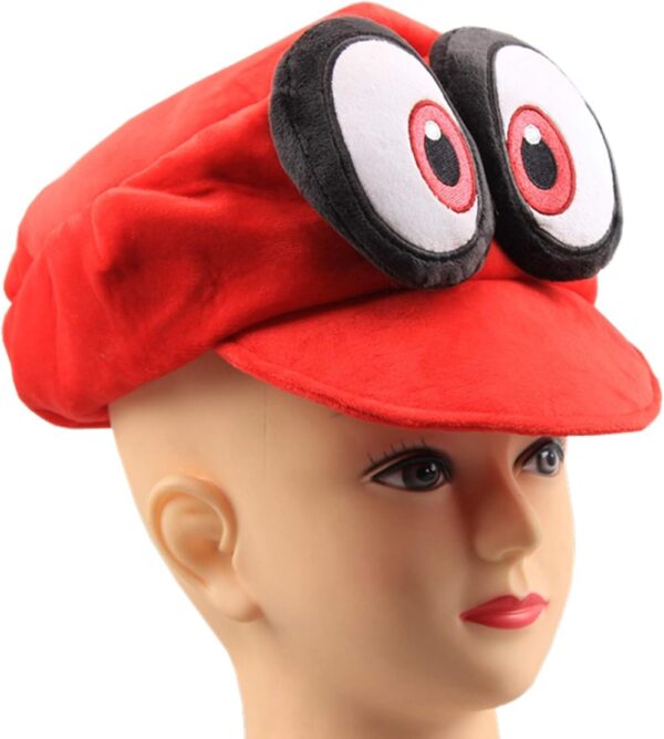 uiuoutoy Odyssey Cappy Hat Cosplay Red Plush