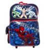 Ruz Spider-Man Blue Web Roller Backpack Bag